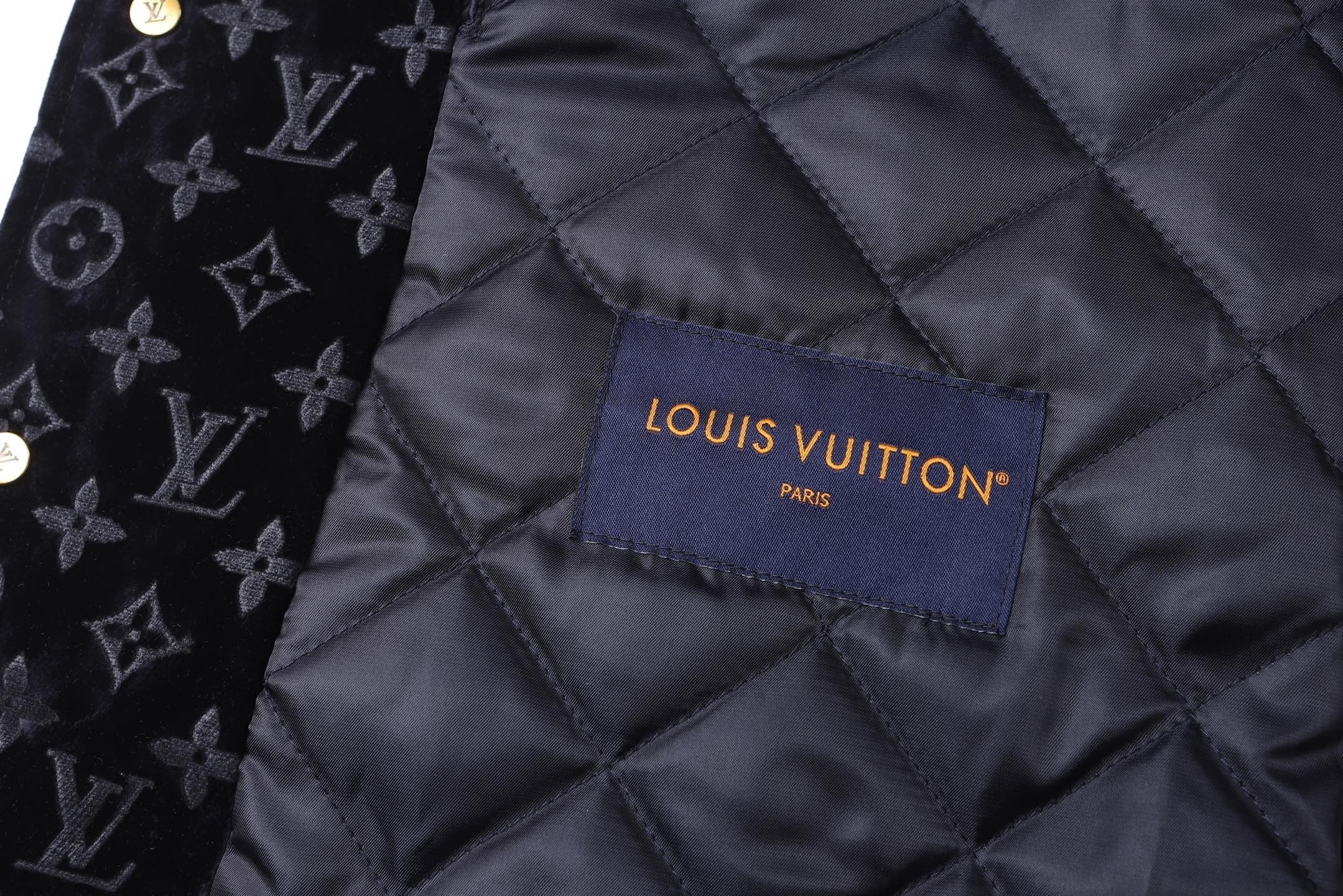 Louis Vuitton Casual Denim Jacket with Burning Cloud Print and Lapel