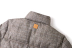 Louis Vuitton 26SS Stand Collar Plaid Tweed Jacket with Waist Belt