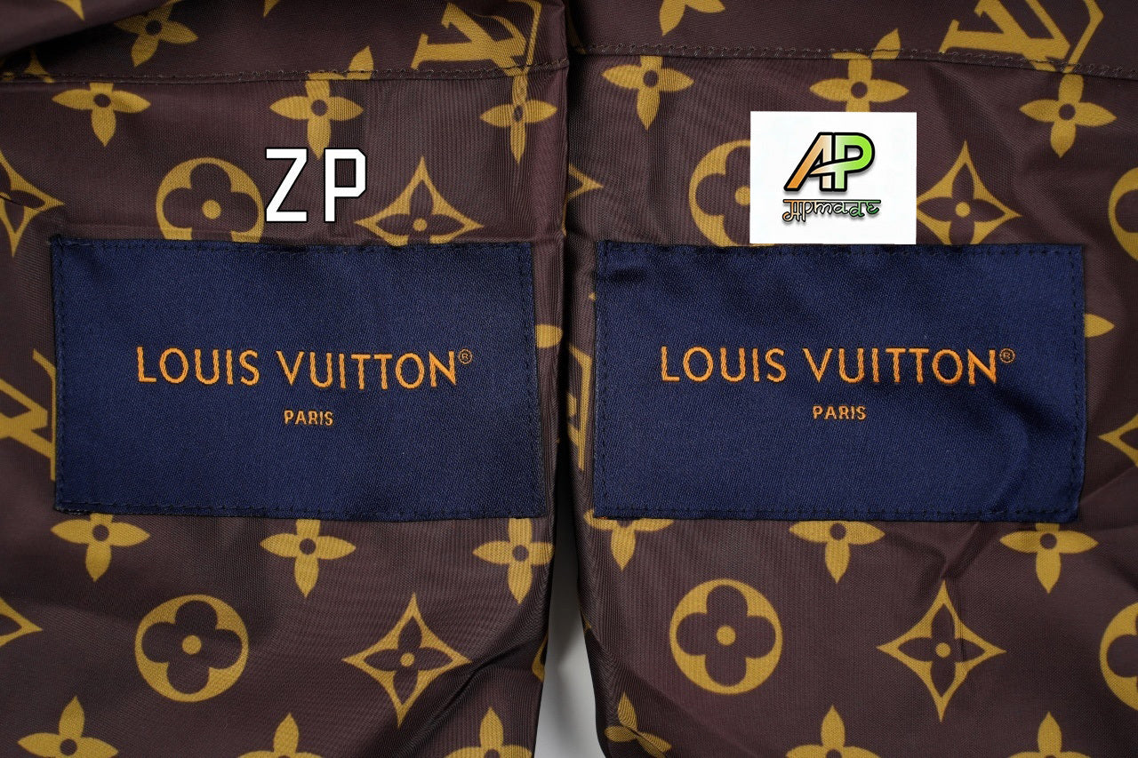 Louis Vuitton Green Checkered Reversible Hooded Jacket
