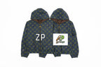 Louis Vuitton Green Checkered Reversible Hooded Jacket