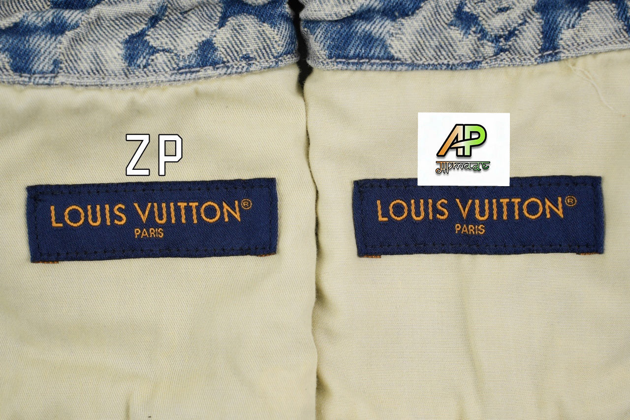 Louis Vuitton Monogram Pixelated Leopard Print Denim Jacket