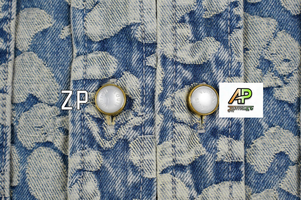 Louis Vuitton Monogram Pixelated Leopard Print Denim Jacket