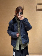 Louis Vuitton Corduroy Collar Animal Print Jacket