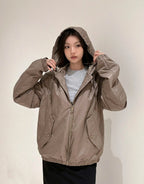 Louis Vuitton Gravure Embossed Cotton-padded Jacket Khaki