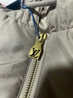 Louis Vuitton Gravure Embossed Cotton-padded Jacket Khaki