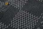 Louis Vuitton Checkered Monogram Print Patchwork Denim Jacket