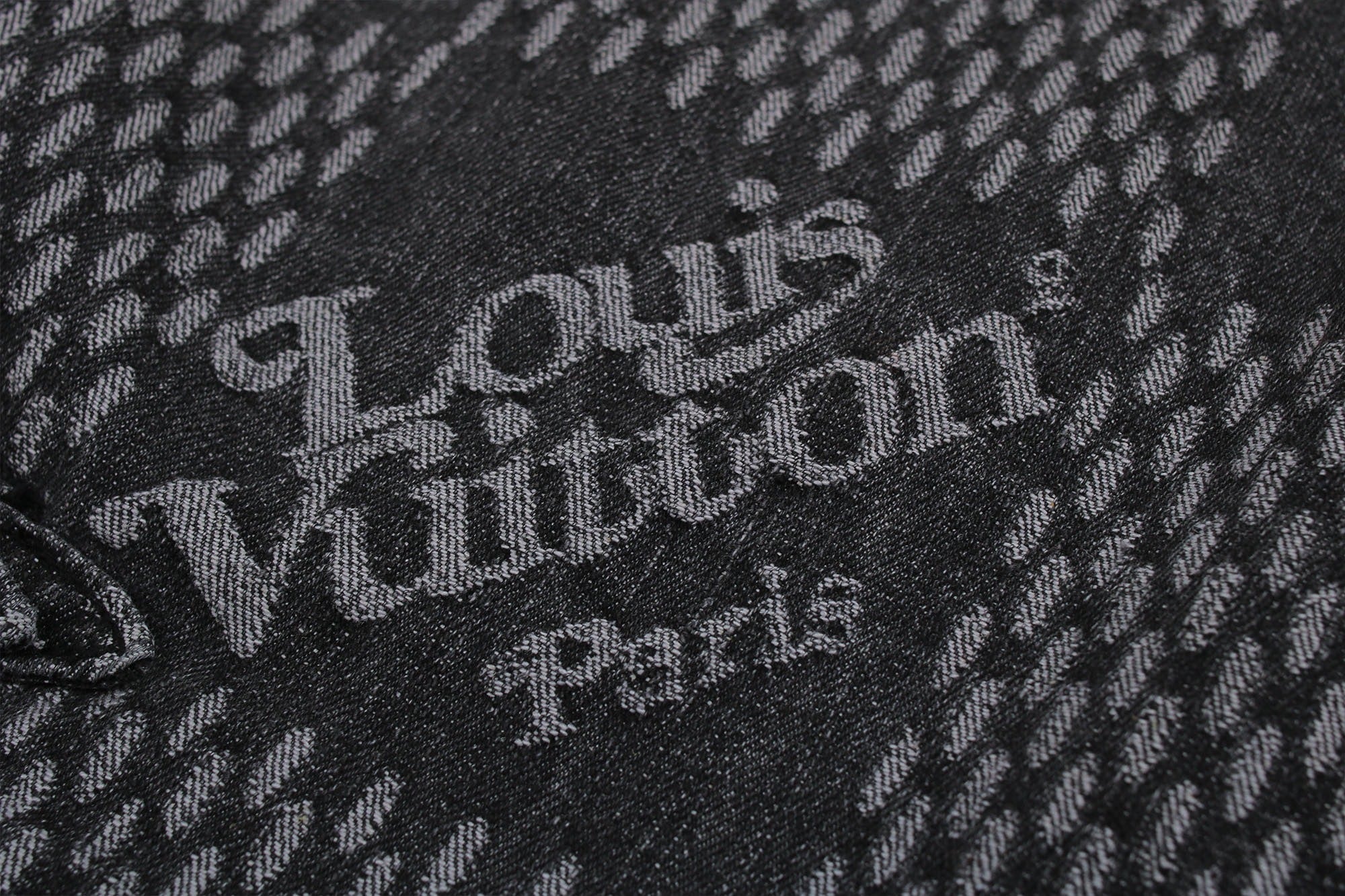 Louis Vuitton Checkered Monogram Print Patchwork Denim Jacket