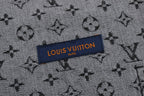 Louis Vuitton Checkered Monogram Print Patchwork Denim Jacket