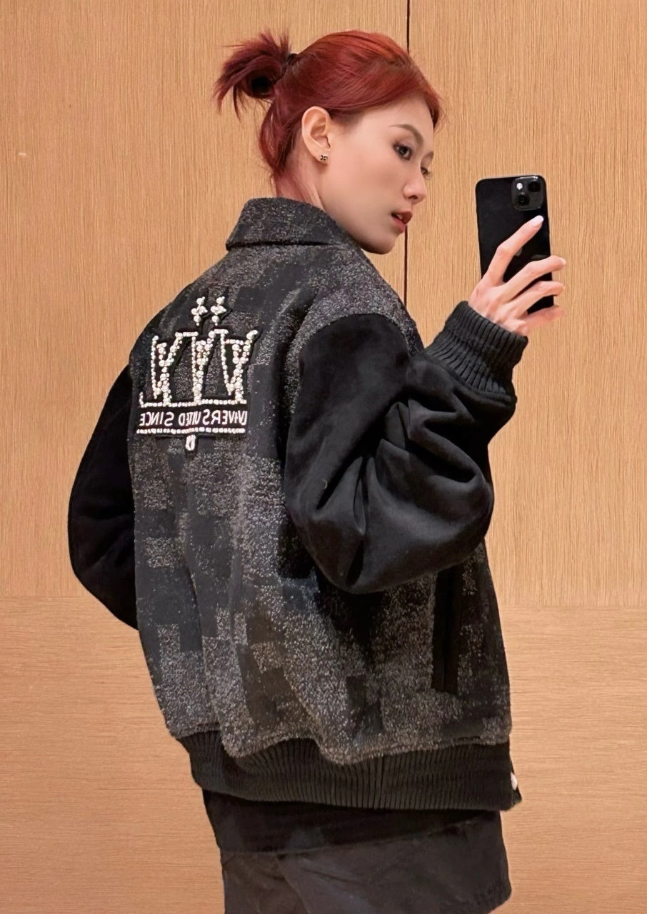 Louis Vuitton Handmade Pearl Check Coat