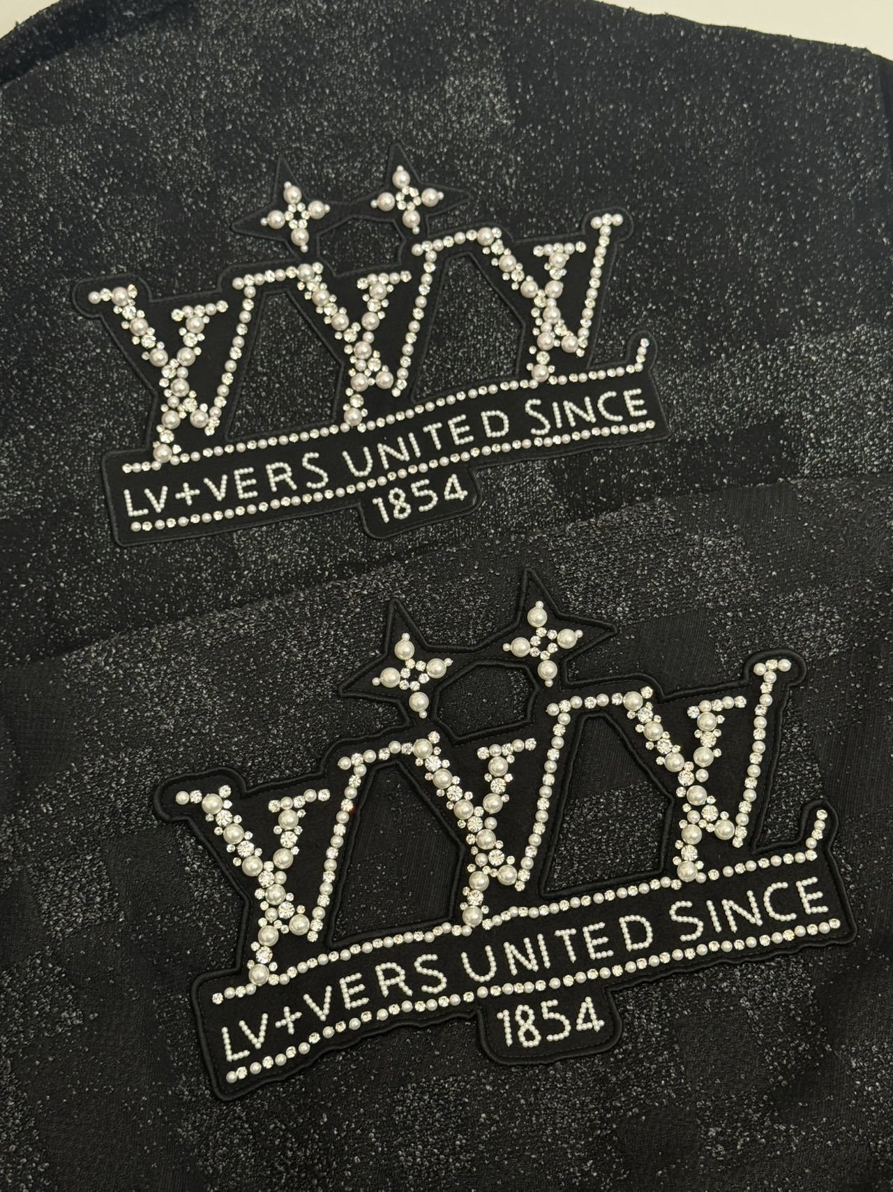 Louis Vuitton Handmade Pearl Check Coat