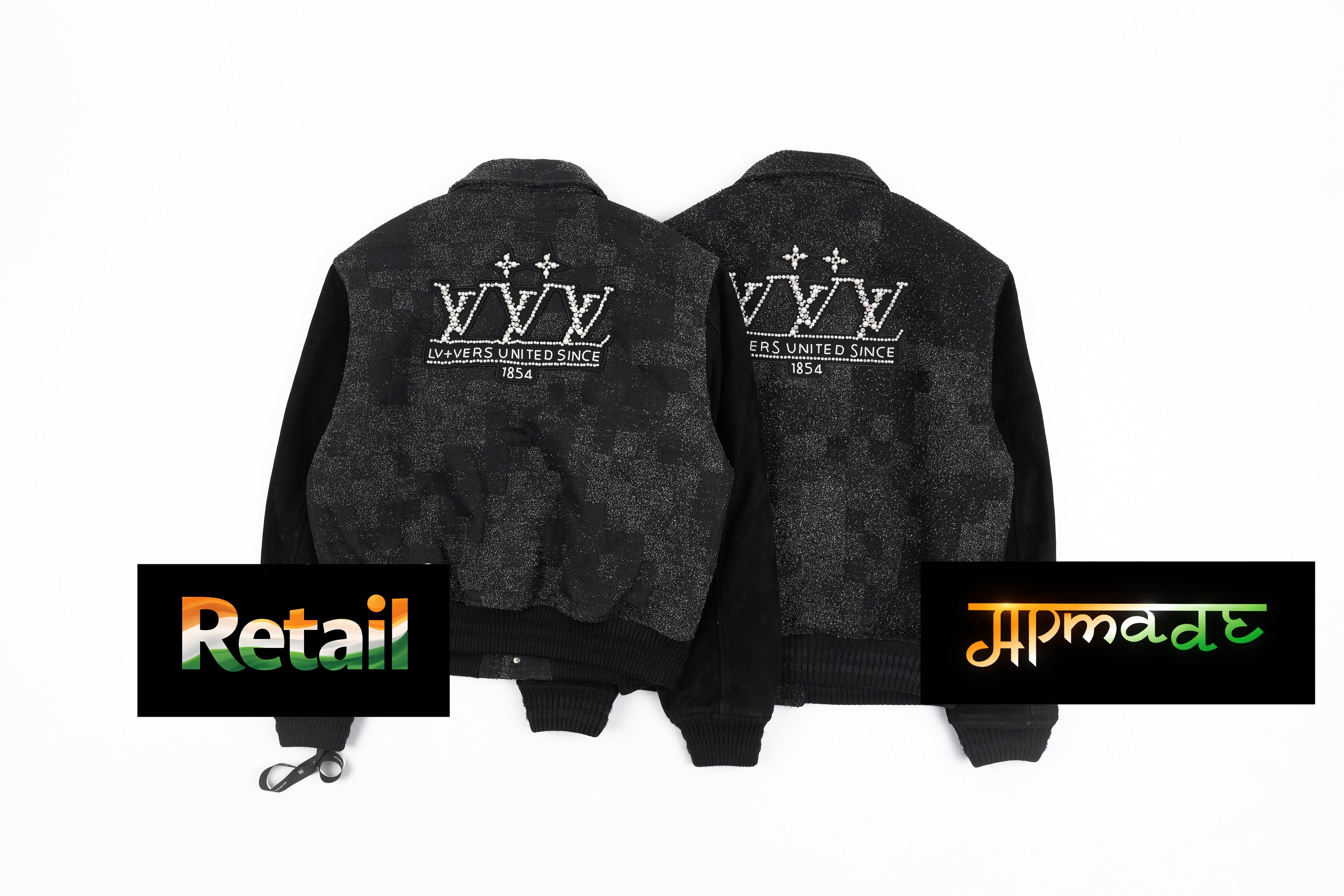 Louis Vuitton Handmade Pearl Check Coat