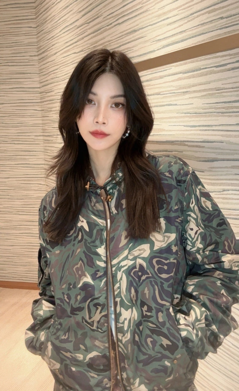Louis Vuitton Camouflage Monogram Double-sided Windbreaker