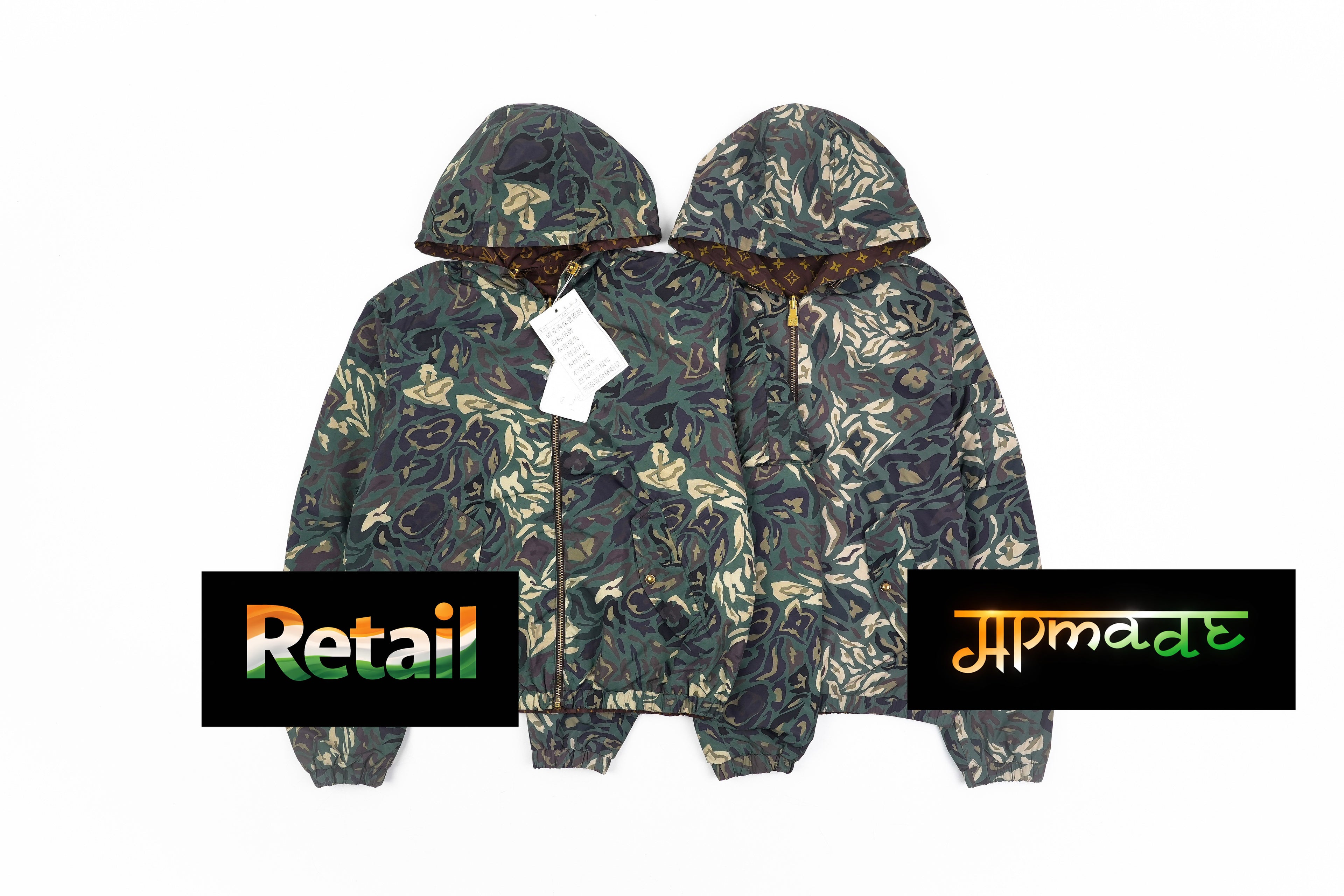 Louis Vuitton Camouflage Monogram Double-sided Windbreaker