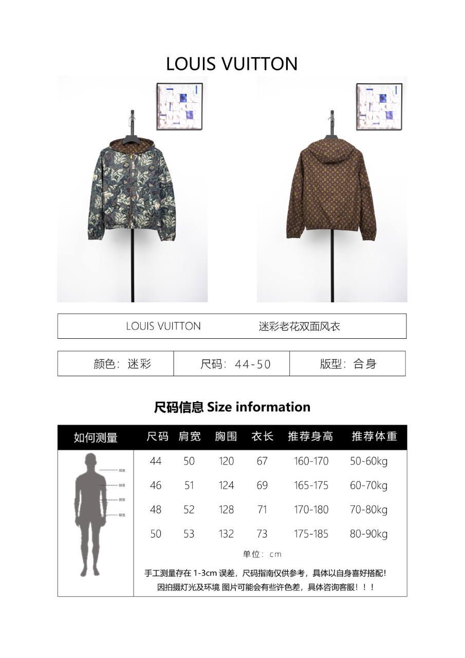 Louis Vuitton Camouflage Monogram Double-sided Windbreaker