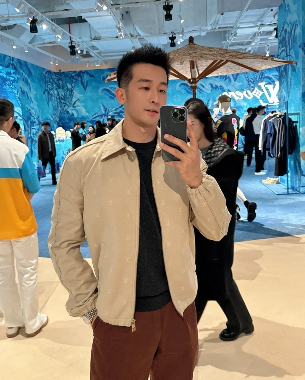 Louis Vuitton Heavy Mercerized Jacquard Jacket Khaki