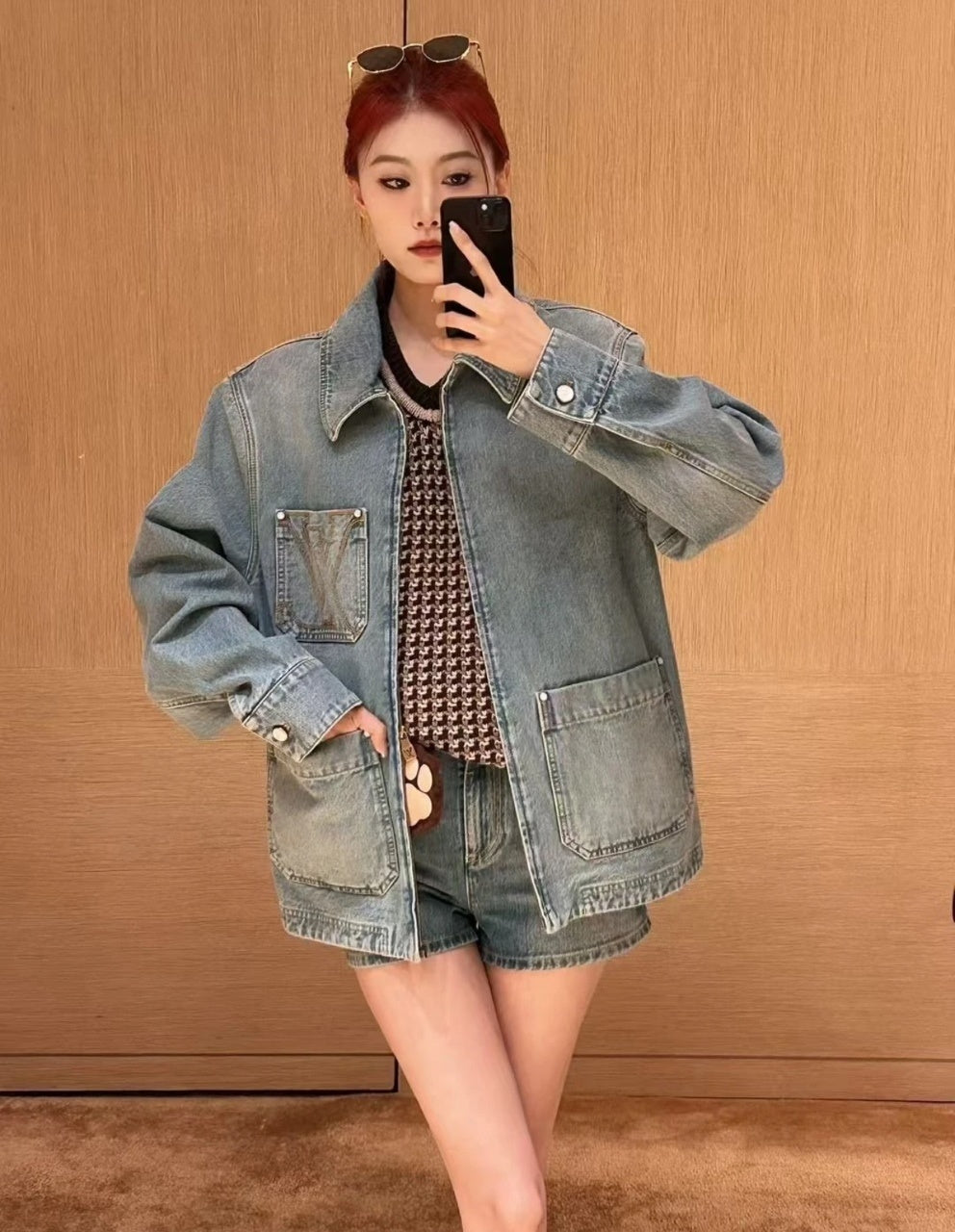 Louis Vuitton Zippered Denim Jacket