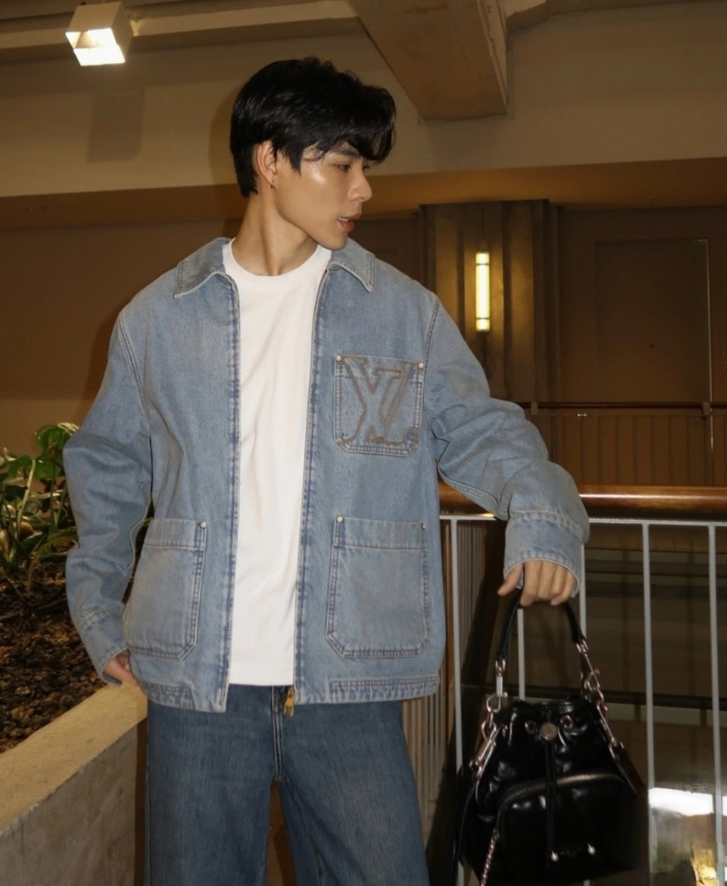 Louis Vuitton Zippered Denim Jacket