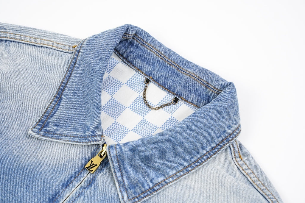 Louis Vuitton Zippered Denim Jacket