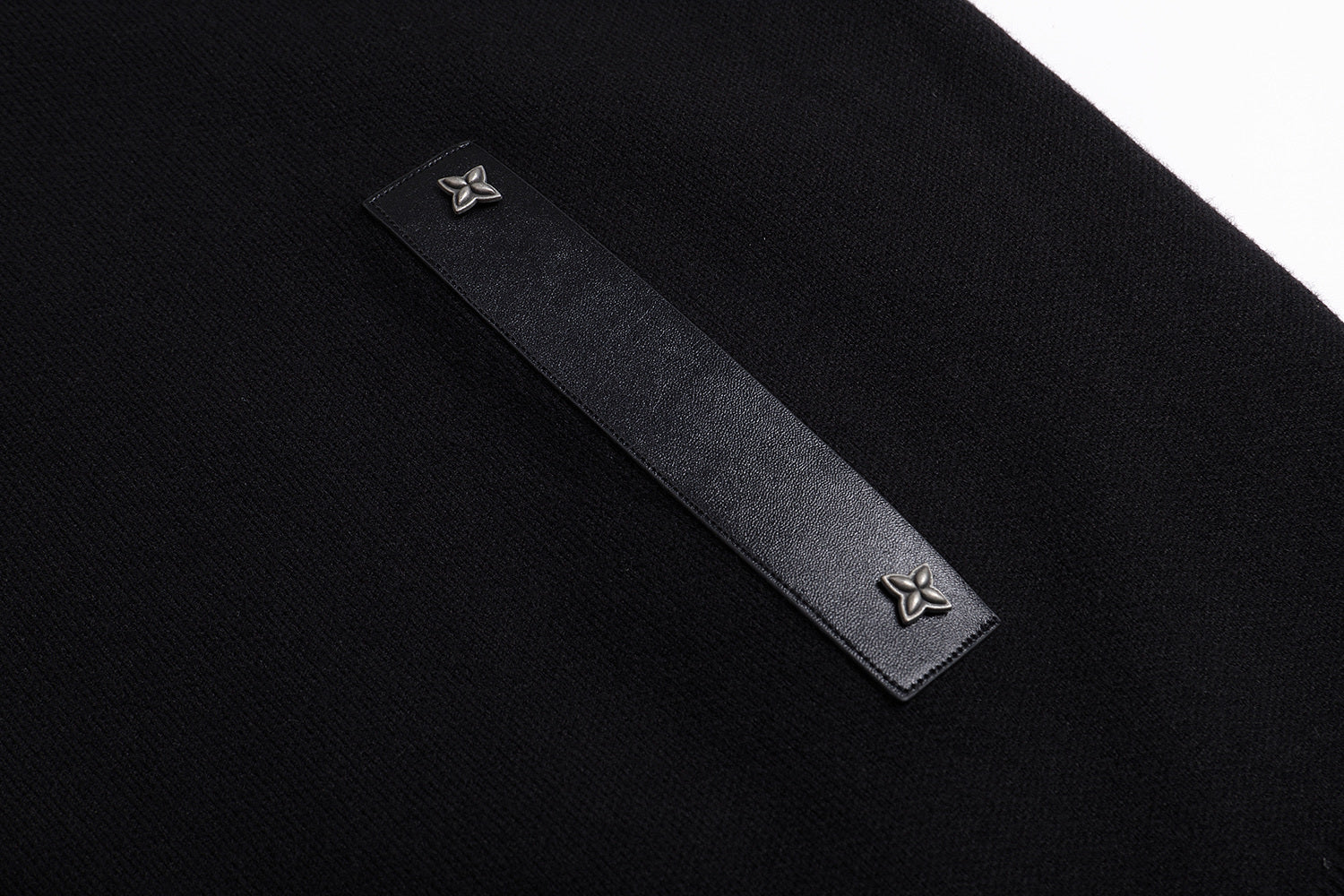 Louis Vuitton Leather Knitted Belted Jacket