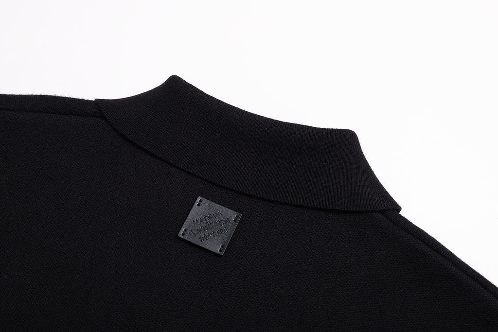 Louis Vuitton Leather Knitted Belted Jacket