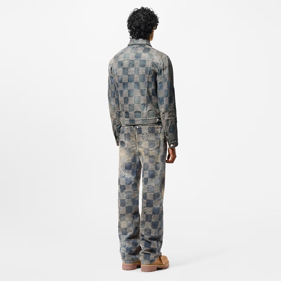 Louis Vuitton Washed Skateboarding Denim Jacket