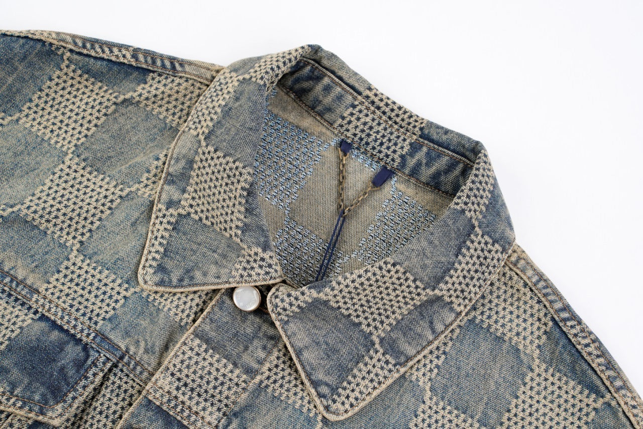 Louis Vuitton Washed Skateboarding Denim Jacket