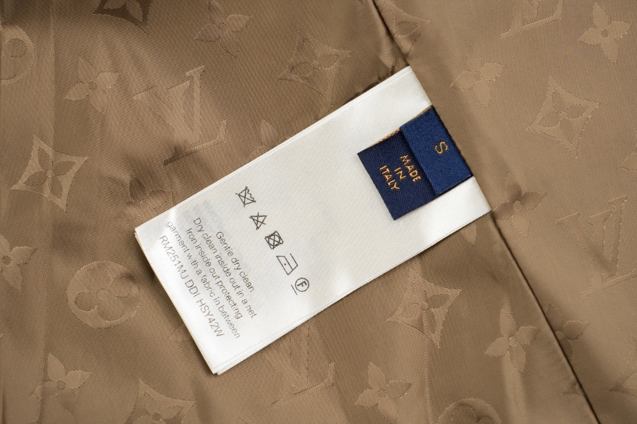 Louis Vuitton Lambhair Coat Coffee Color