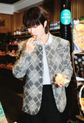 Louis Vuitton Coarse Woolen Woven Plaid Jacket
