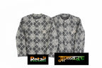 Louis Vuitton Coarse Woolen Woven Plaid Jacket