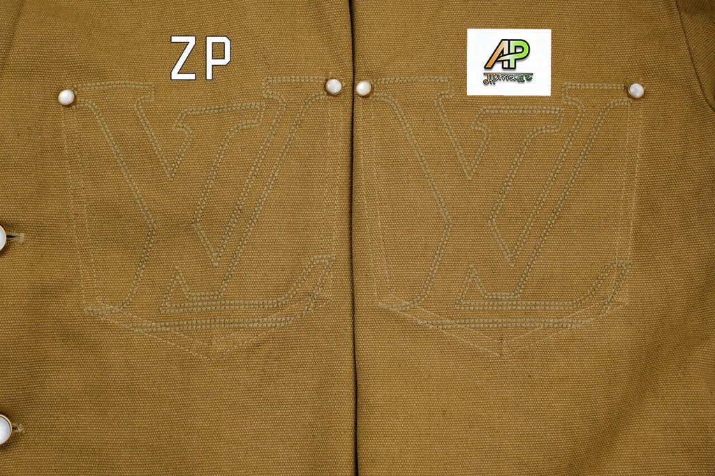 Louis Vuitton Vintage Letter Workwear Jacket