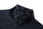 Gucci Rhinestone Zipper Turtleneck Jacket