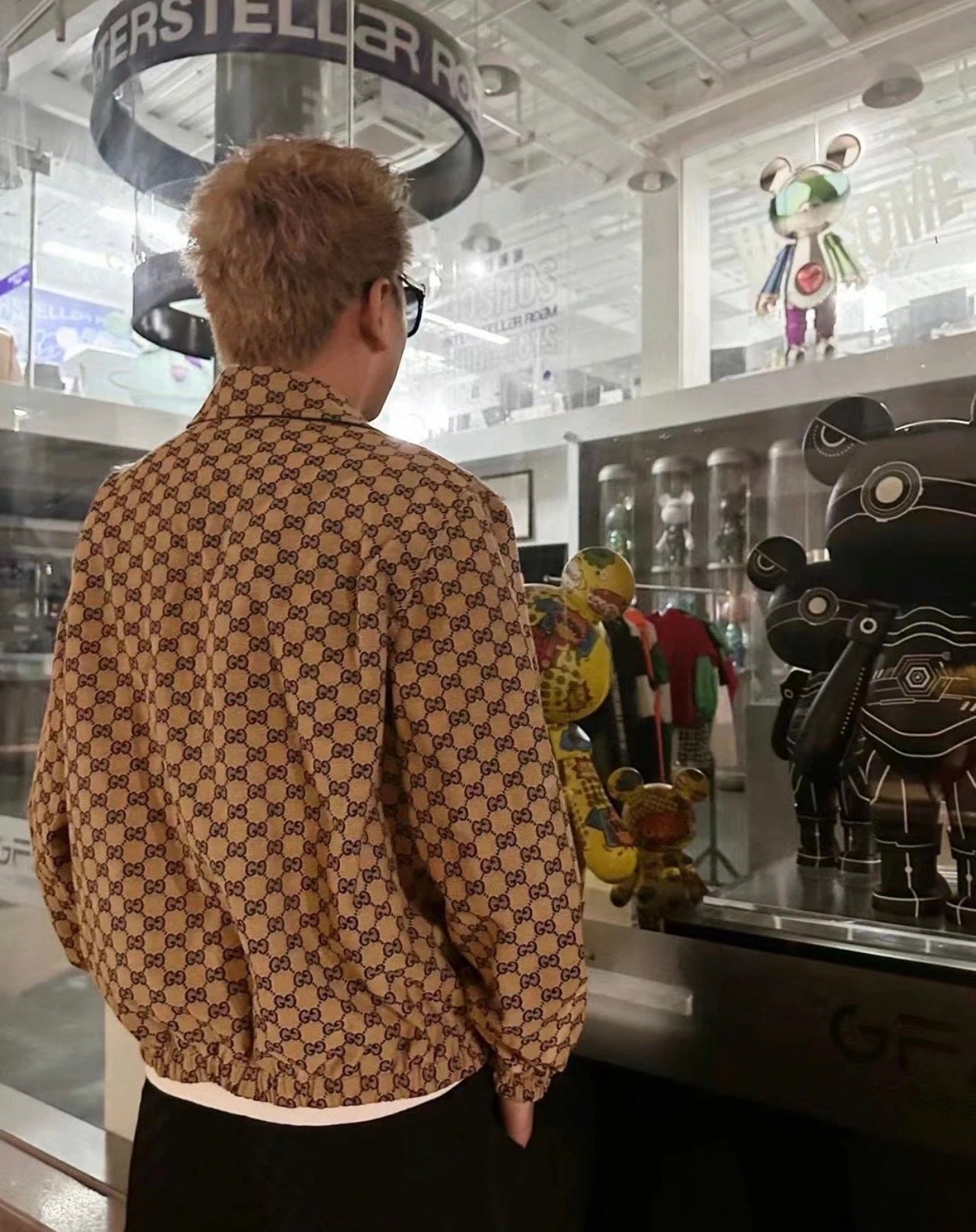 Gucci Ebony Double G Cotton Jacket