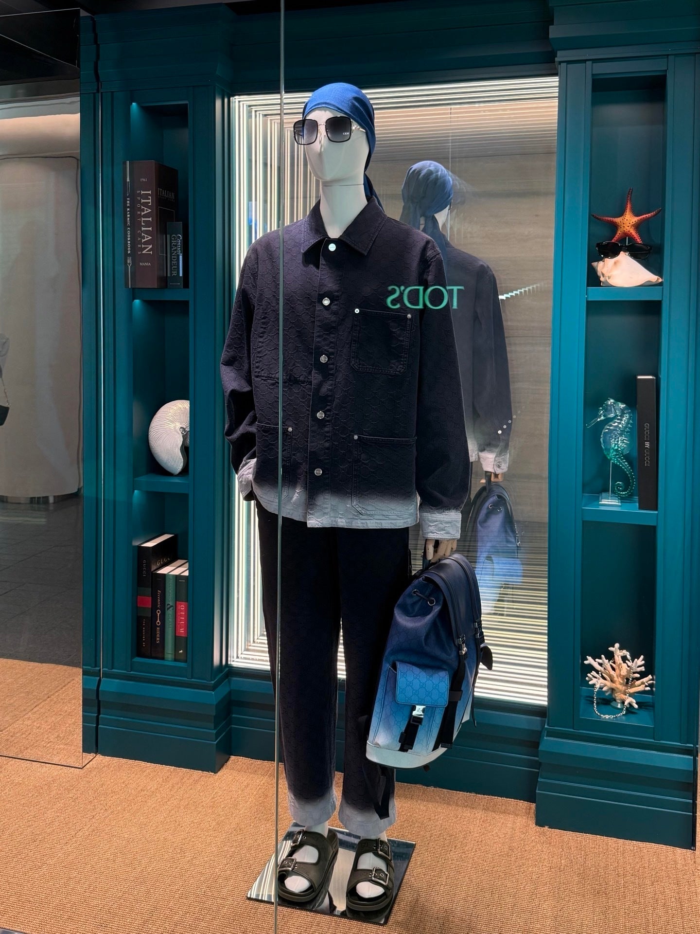Gucci Jacquard All-over Print Denim Jacket