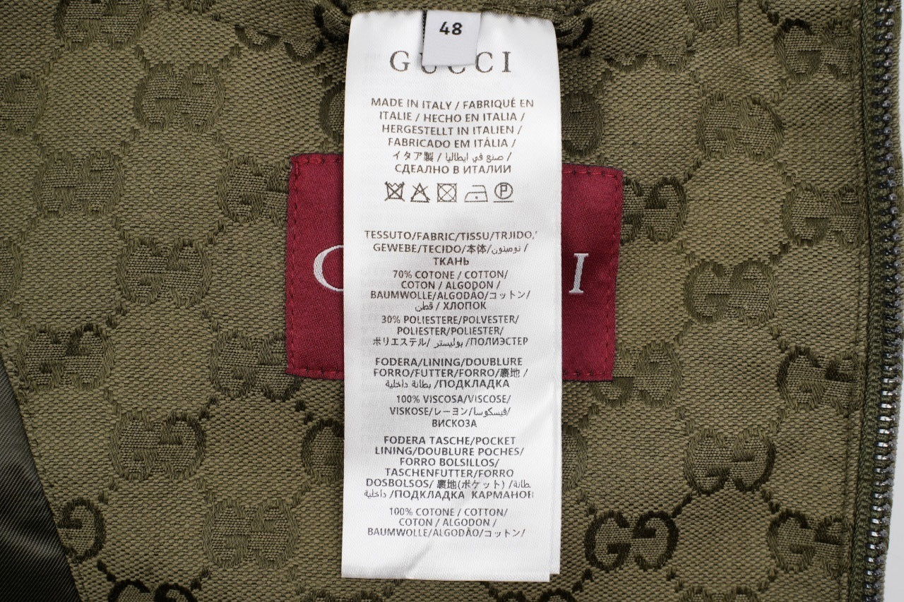 Gucci Lettering Forest Green Jacket