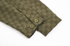 Gucci Lettering Forest Green Jacket
