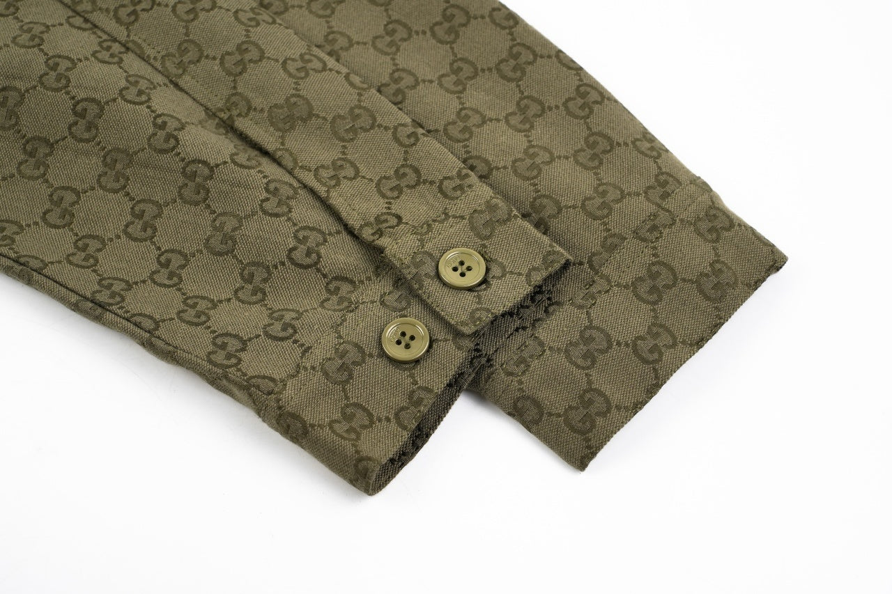 Gucci Lettering Forest Green Jacket