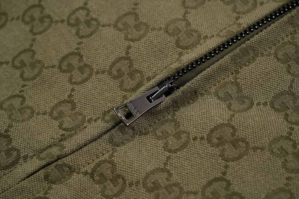 Gucci Lettering Forest Green Jacket