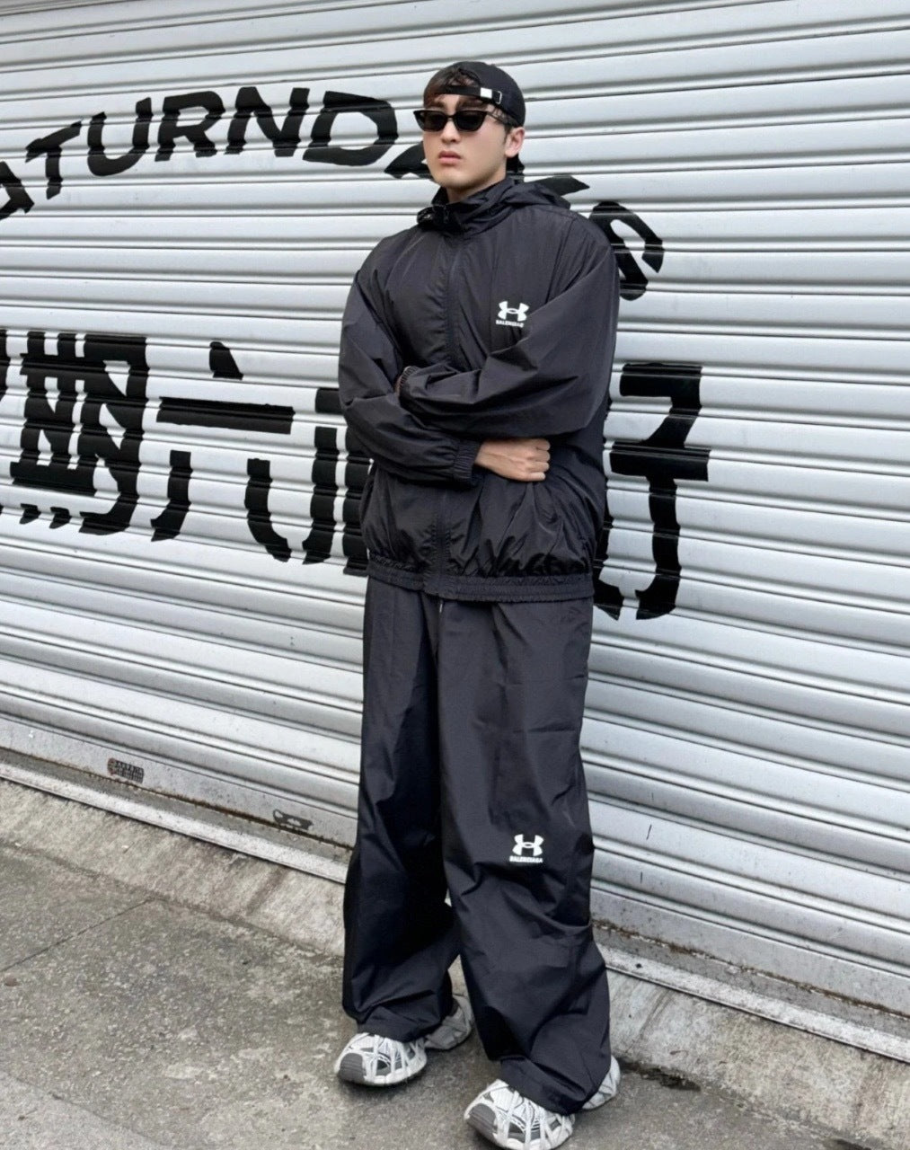 Balenciaga UA Paris Woven Rain Jacket