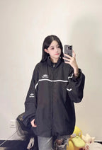 Balenciaga Paris Black and White Striped Jacket