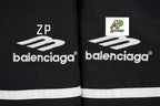 Balenciaga Paris Black and White Striped Jacket