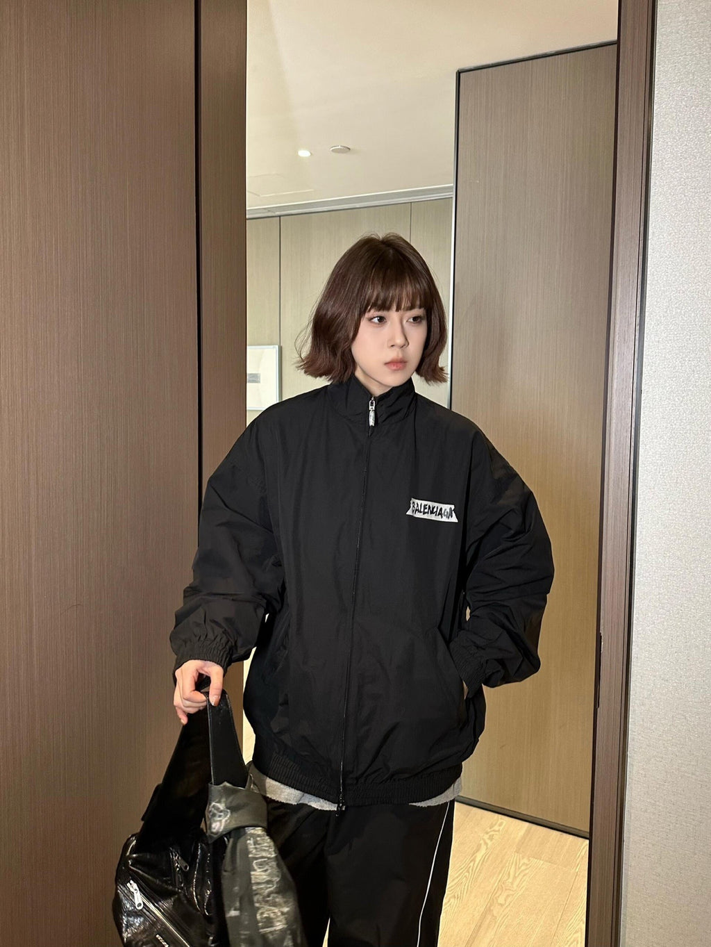 Balenciaga 26SS Cotton Blend Printed Jacket