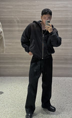 Balenciaga Patchwork Hooded Cotton Jacket