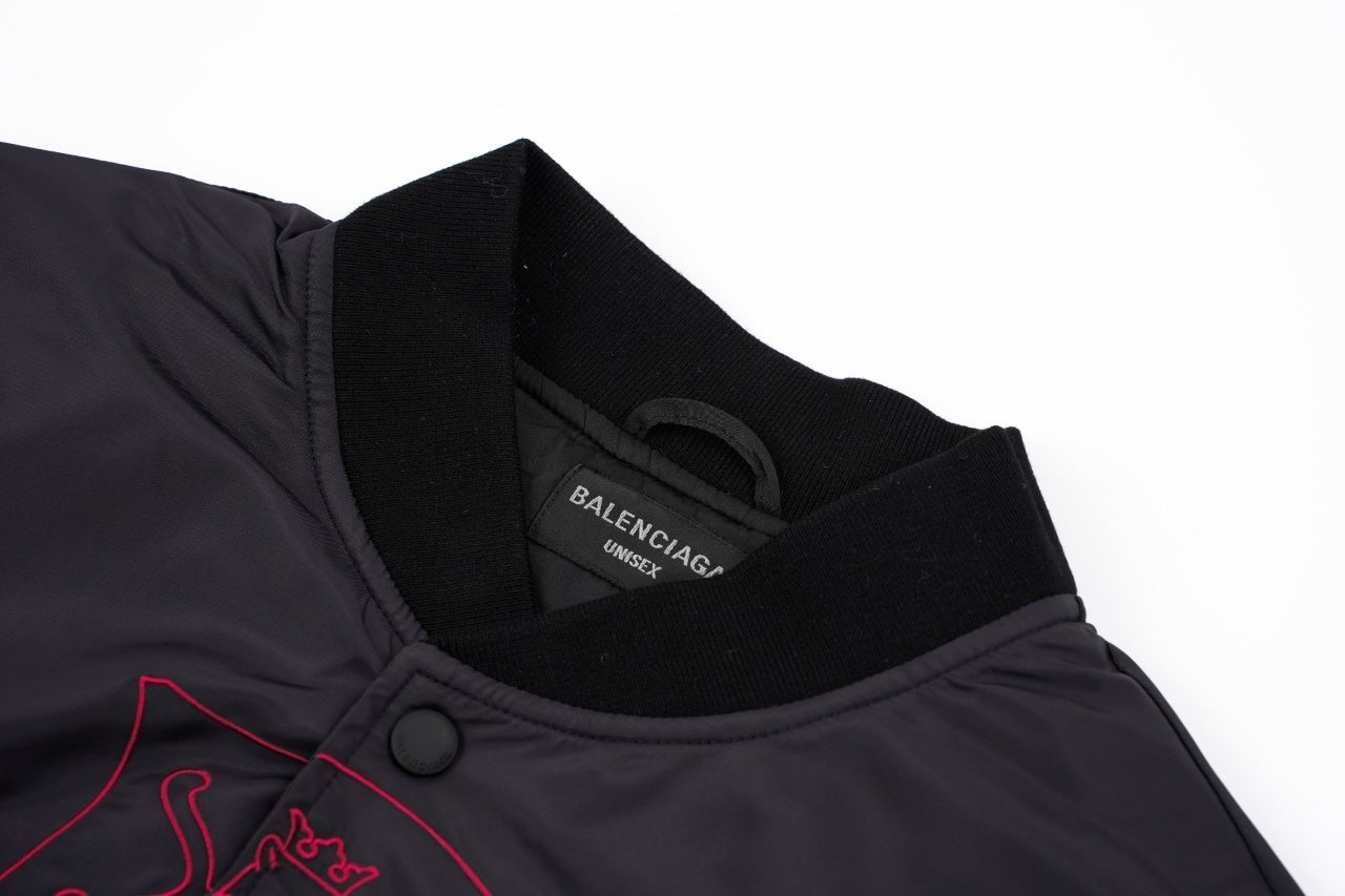 Balenciaga Manchester United Logo Padded Jacket