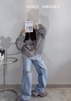 Balenciaga Paneled Plaid Hooded Jacket
