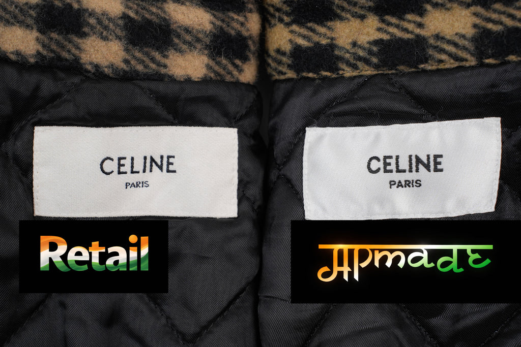 Celine Plaid Wool Jacket