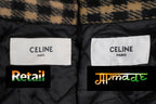 Celine Plaid Wool Jacket