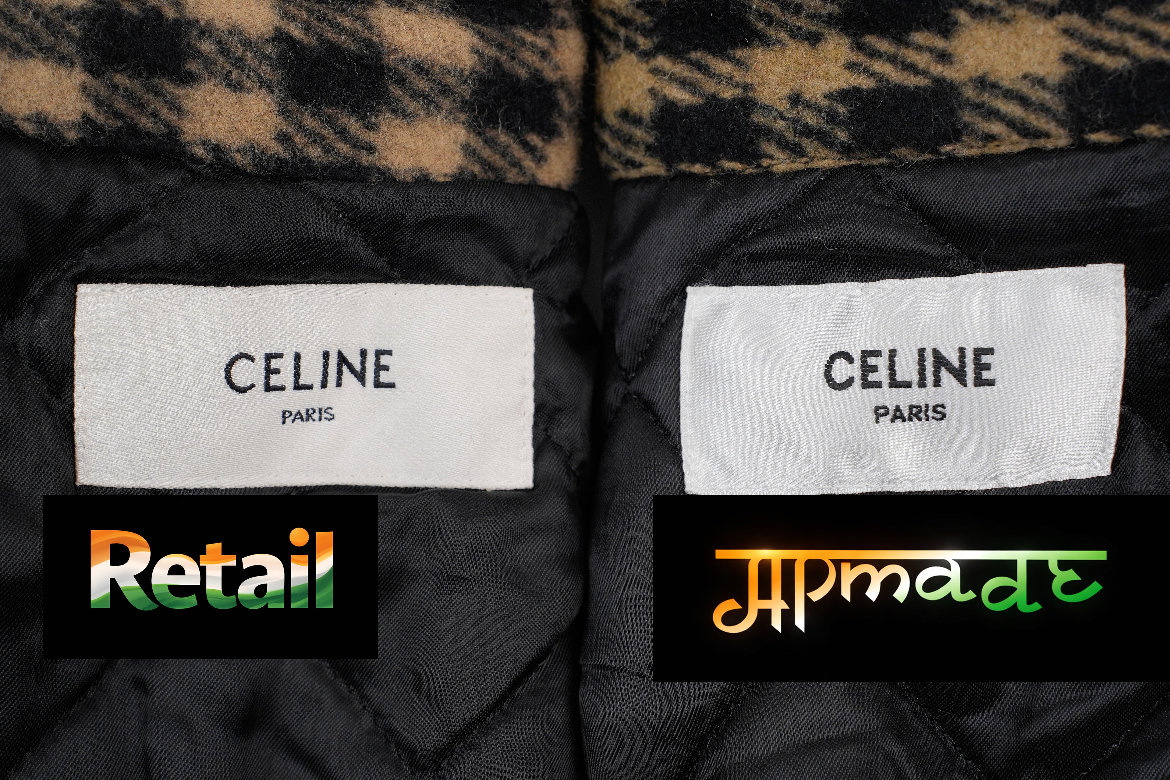 Celine Plaid Wool Jacket