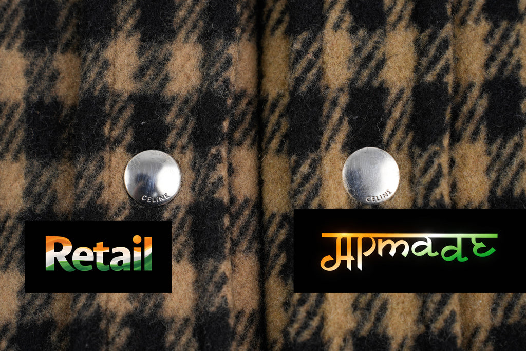 Celine Plaid Wool Jacket