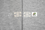 Celine Grey Embroidered Zip Hoodie