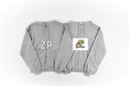 Celine Grey Embroidered Zip Hoodie